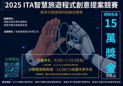 「2025 ITA智慧旅遊程式創意提案競賽」活動海報