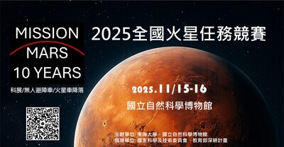 「2025全國火星任務創意競賽」海報