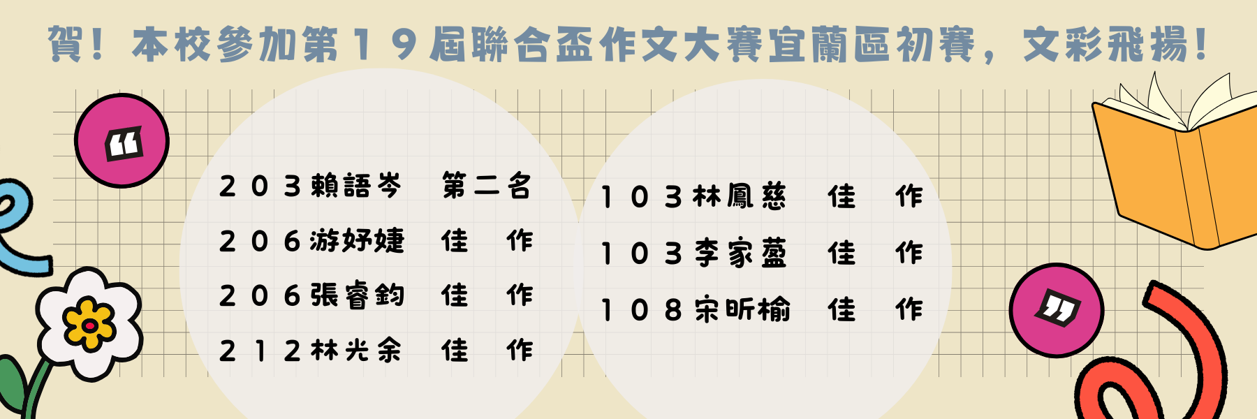 19th聯合盃作文大賽