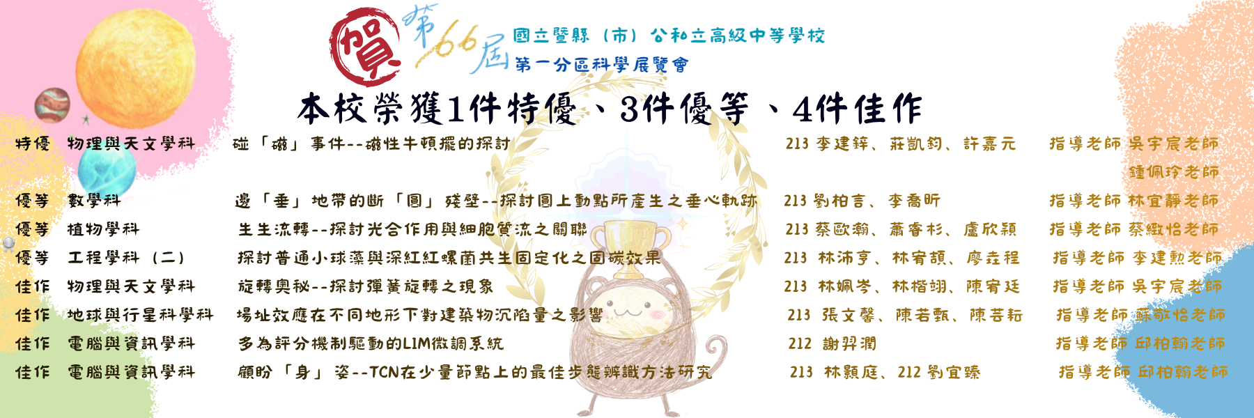 2026第一分區科展